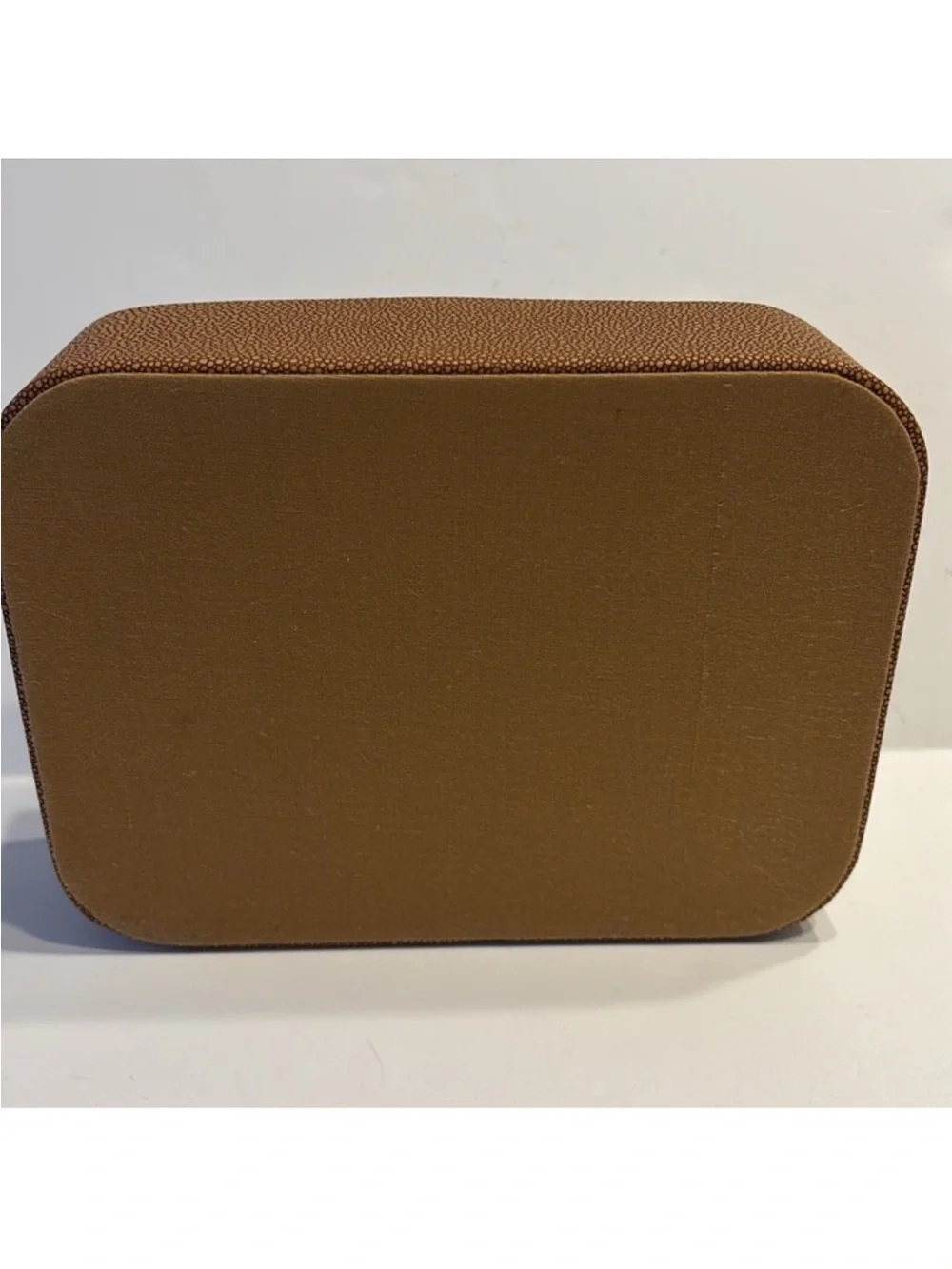 Threshold Lidded Brown Faux Leather Boc